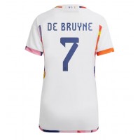 Fotballdrakt Dame Belgia Kevin De Bruyne #7 Bortedrakt VM 2022 Kortermet